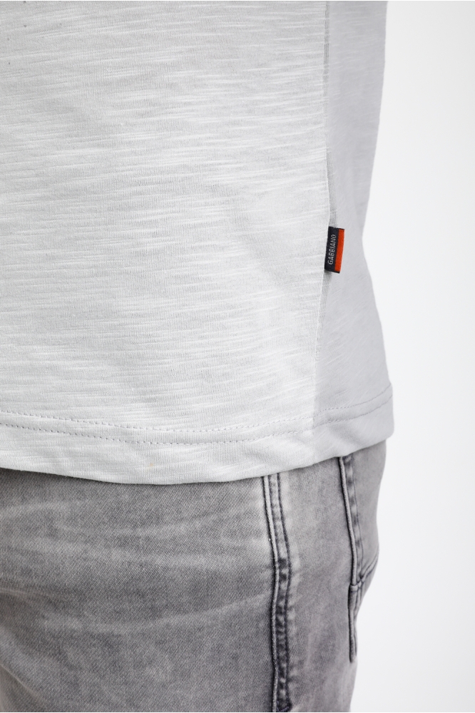 KATOENEN PRINT T SHIRT 155517 605 grey melange